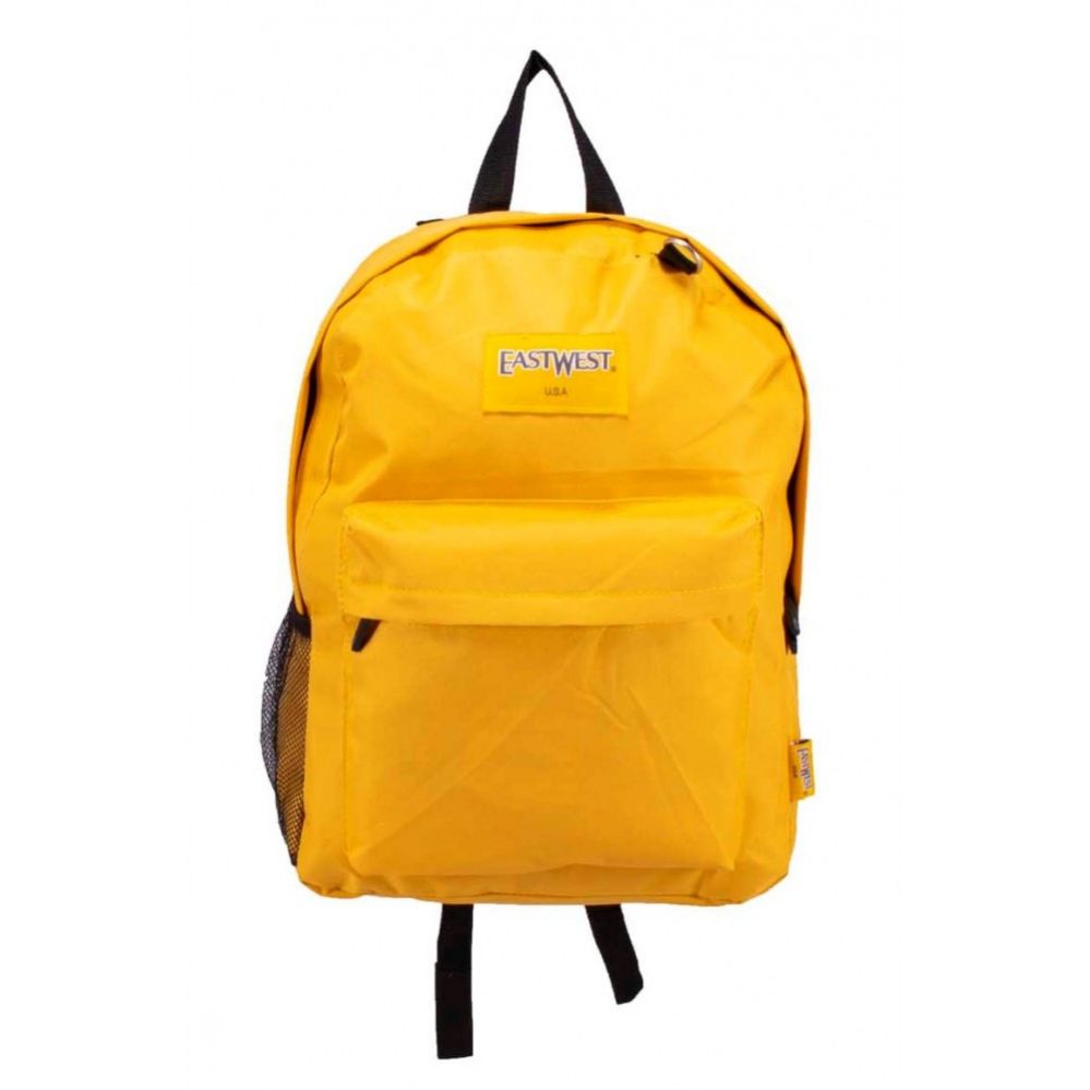 24 Wholesale Kids Classic Padded Backpacks in Yellow at