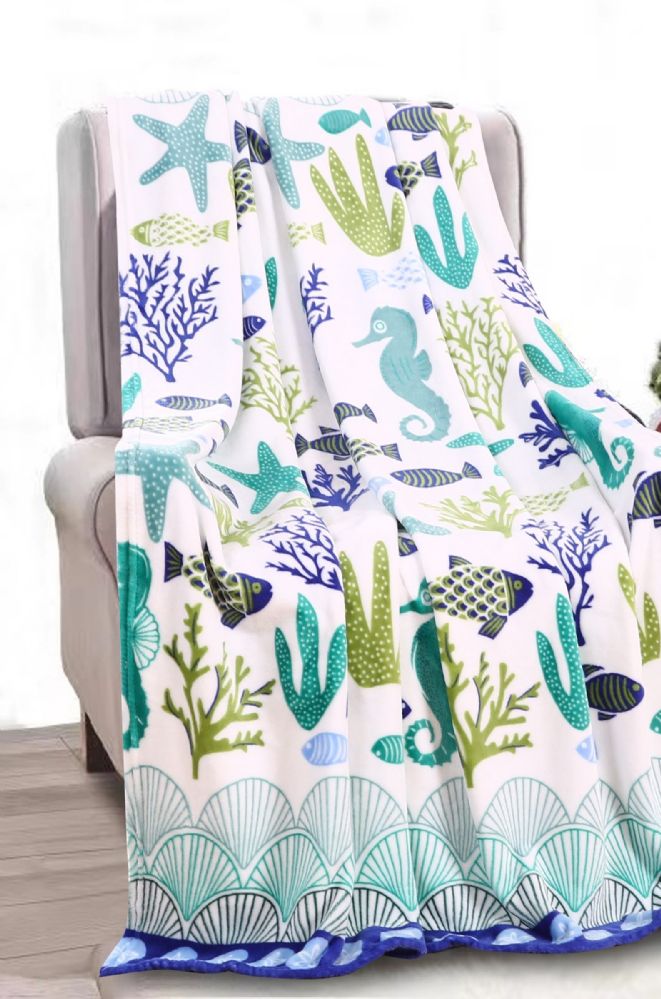 24 Wholesale Ocean Coral Tropical Throw at