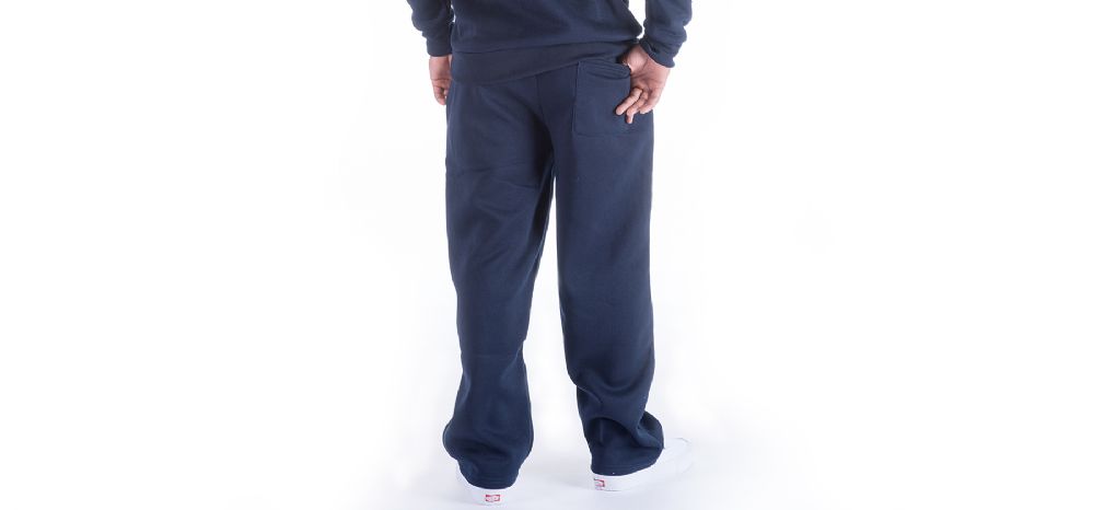 solid elastic waist sweatpants