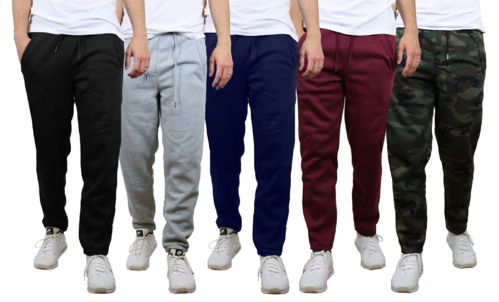 48 Wholesale Mens Classic Open Bottom Fleece Sweatpants Assorted Sizes ...