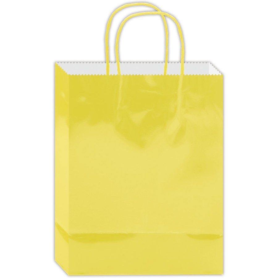 120 Wholesale Everyday Gift Bag Yellow Large at