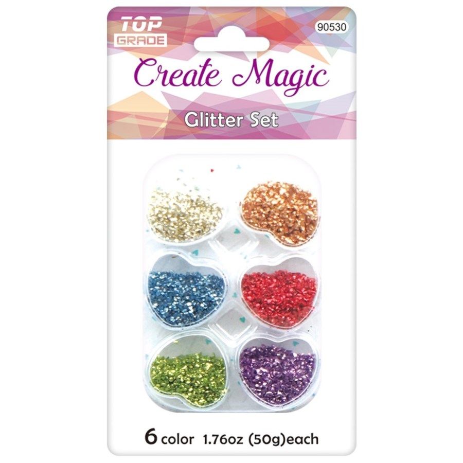 96 Wholesale Craft Glitter Set at