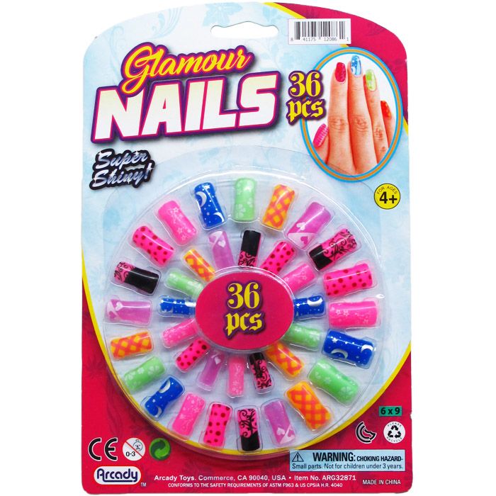 96 Wholesale TOY NAILS PLAY SET ON BLISTER CARD at