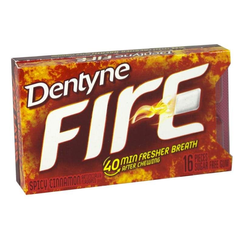72 Wholesale Cinnamon Gum Dentyne Fire Spicy Cinnamon Gum 16 Pieces