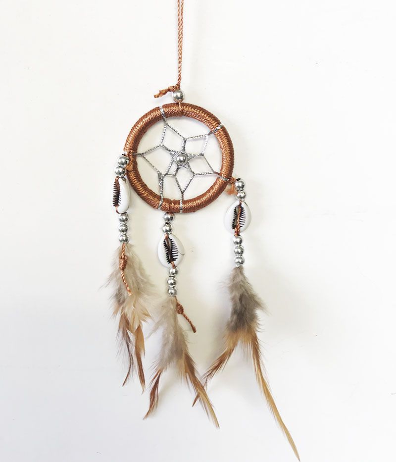 60 Wholesale Mini Single Hoop Dream Catcher Assorted Color at