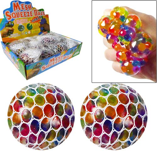 rainbow mesh stress ball