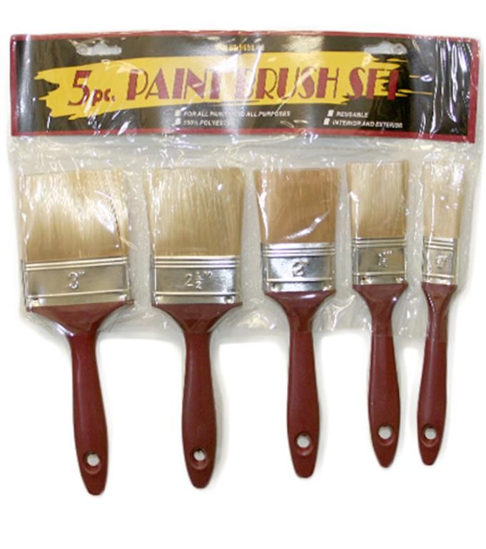 48 Wholesale 5 Piece Paint Brush at