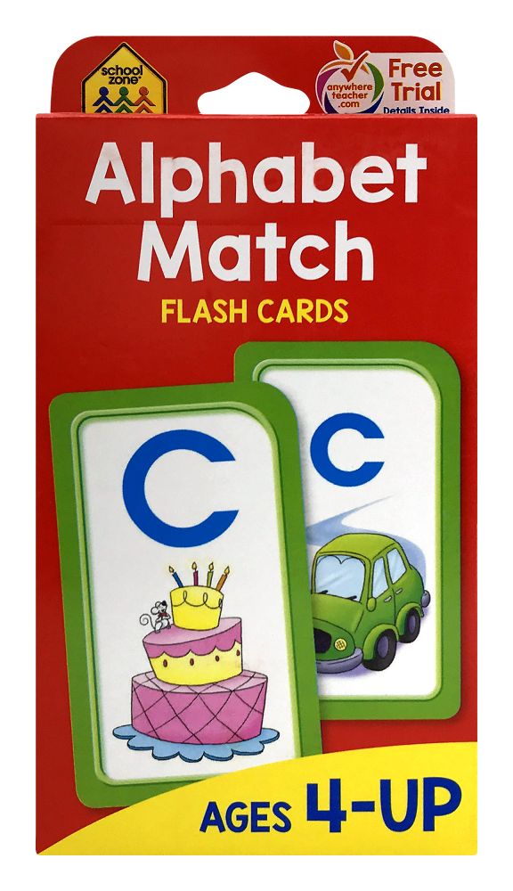 8 Wholesale School Zone Alphabet Match Flash Cards - at ...