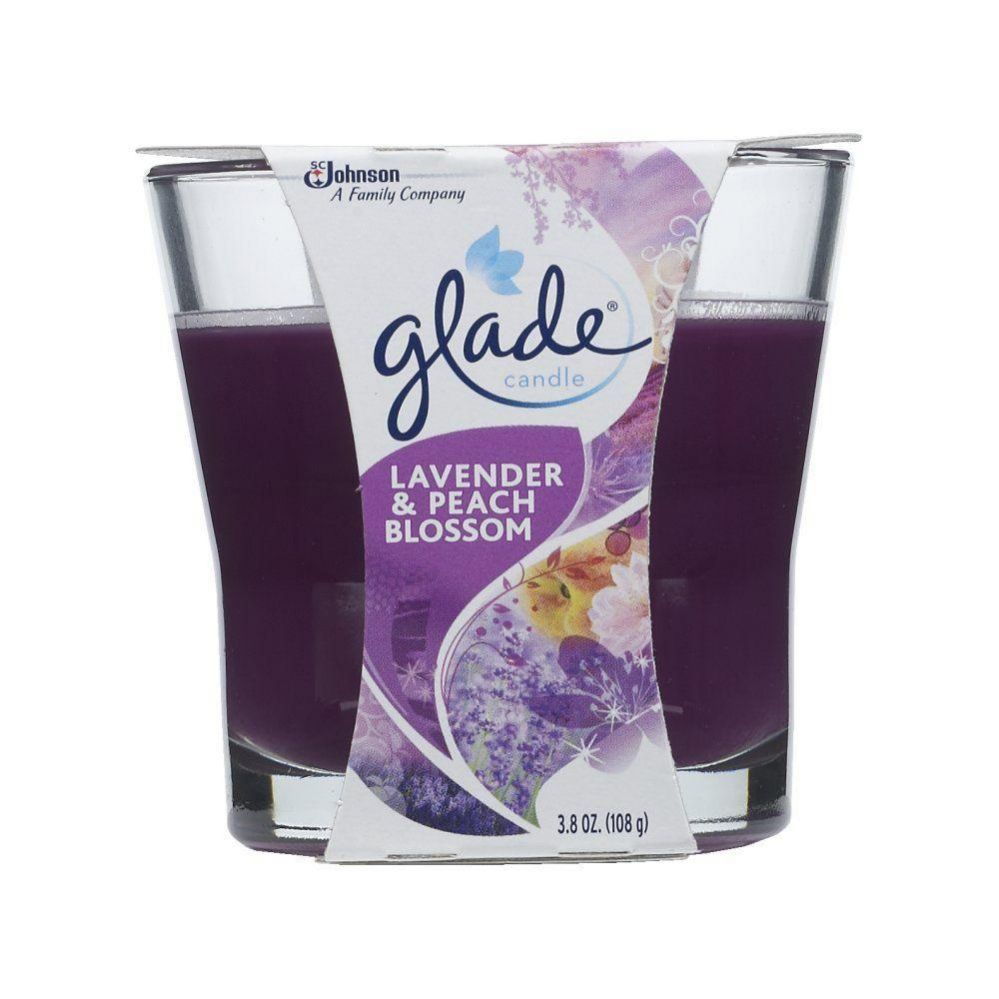 6 Wholesale GLADE 3.4 OZ CANDLE LAVENDER AND VANILLA at