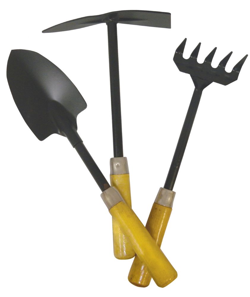 24 Wholesale GARDEN TOOLS RAKE/TROWEL/HOE 1215 INCH ASSORTED at