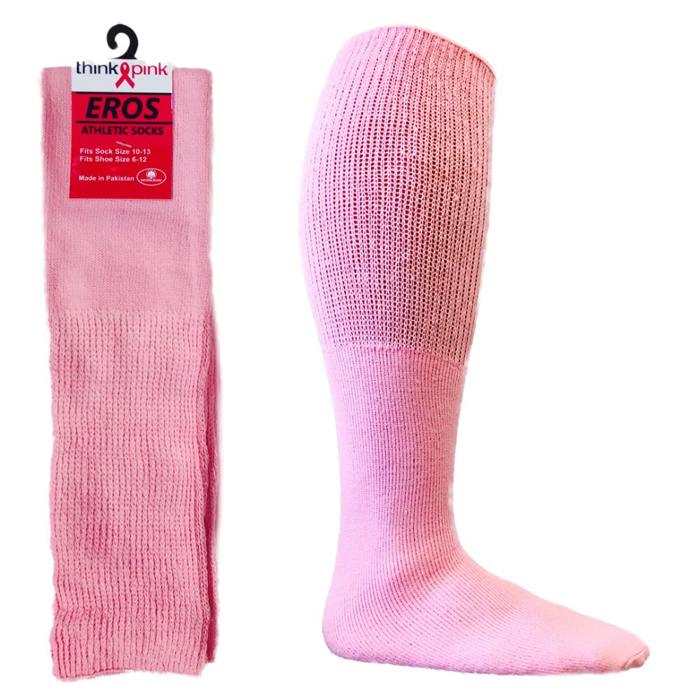 pink football socks youth bulk