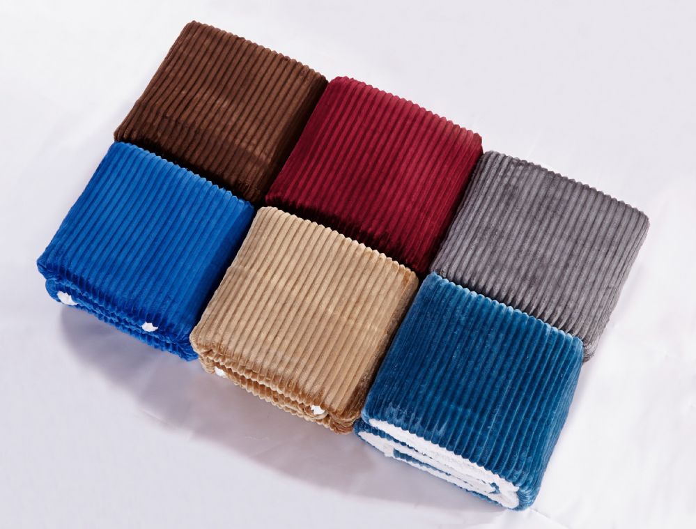 4 Wholesale Corduroy Sherpa Blanket Queen Size In Grey ...