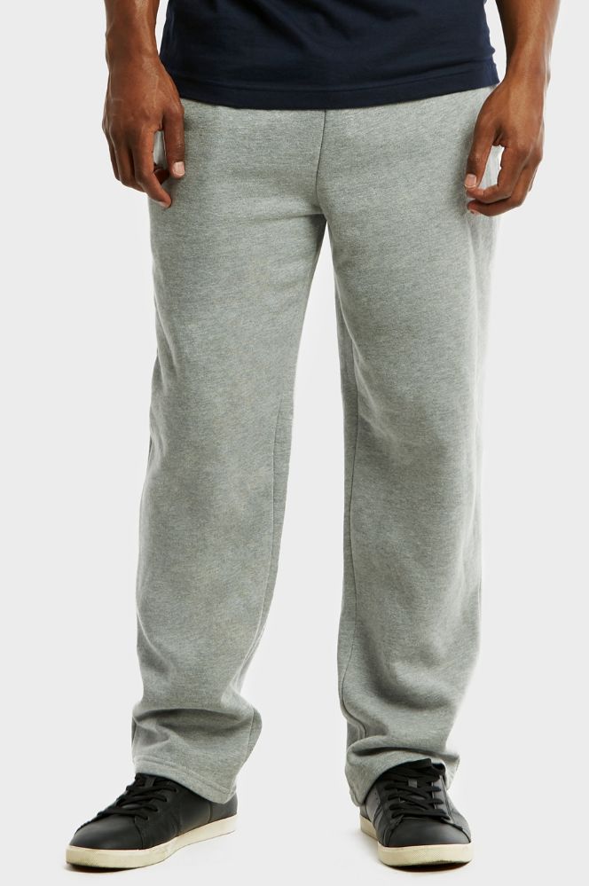 24 Wholesale Men's Fleece Sweatpants In Heather Grey Size M - at ...