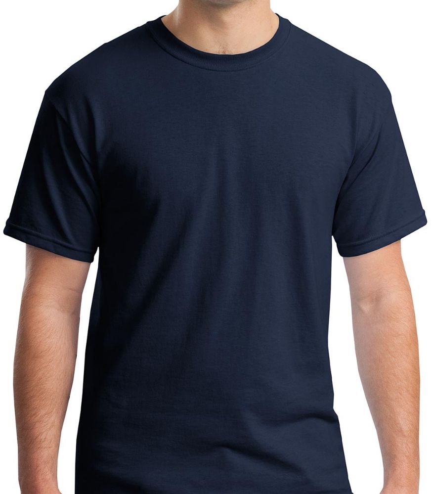36 Wholesale Mens Cotton Crew Neck Short Sleeve T-Shirts Navy, XxX ...