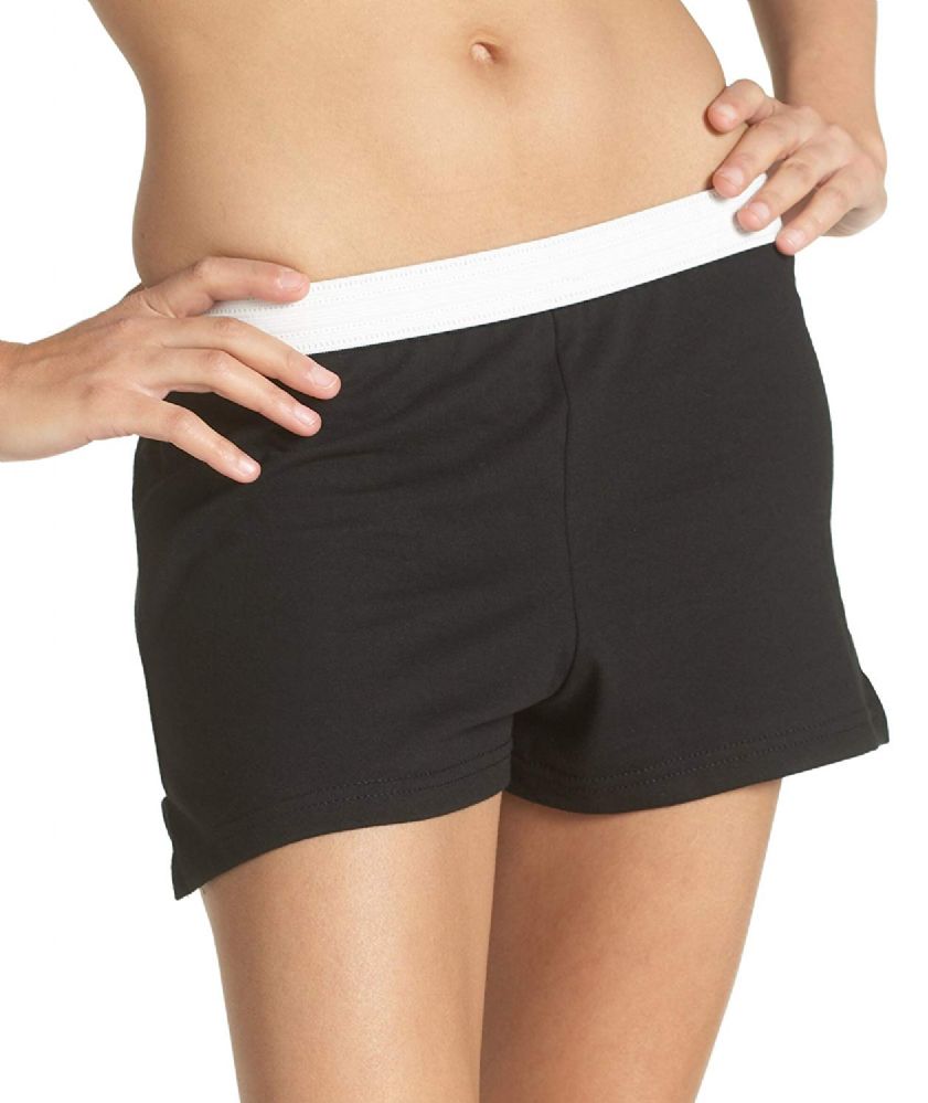 36 Wholesale Women's Russell Athletic Cheer Shorts In Black, Size Small
